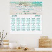 PixDezines strand/chadeliers/zitvlak Poster (Keuken)