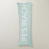 PixDezines strand/doe-het-zelf kleur Lichaamskussen (Voorkant Verticaal)