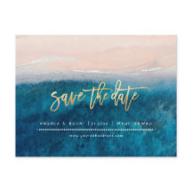 PixDezines Strand Faux Goud Modern Borstel Script