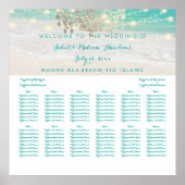 PixDezines strand/kronenlijsten/plaatsingsschema Poster (Voorkant)