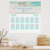 PixDezines strand/kronenlijsten/plaatsingsschema Poster (Keuken)