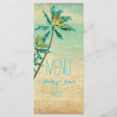 PixDezines Strand/Palmbomen Menu/Faux Gold Menu (Voorkant)