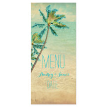 PixDezines  Strand/Palmbomen Menu/Faux Gold
