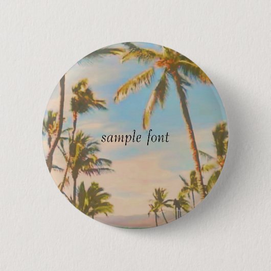 PixDezines strand Ronde Button 5,7 Cm (Voorkant)