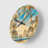 PixDezines  strand Ronde Klok (Hoek)