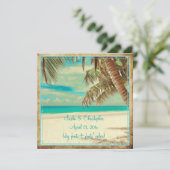 PixDezines  strand, tropisch paradijs Kaart (Staand voorkant)