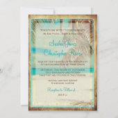 PixDezines strand, tropisch paradijs Kaart (Achterkant)