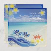 PixDezines strandbruiloft/dynamisch design Kaart (Voorkant / Achterkant)