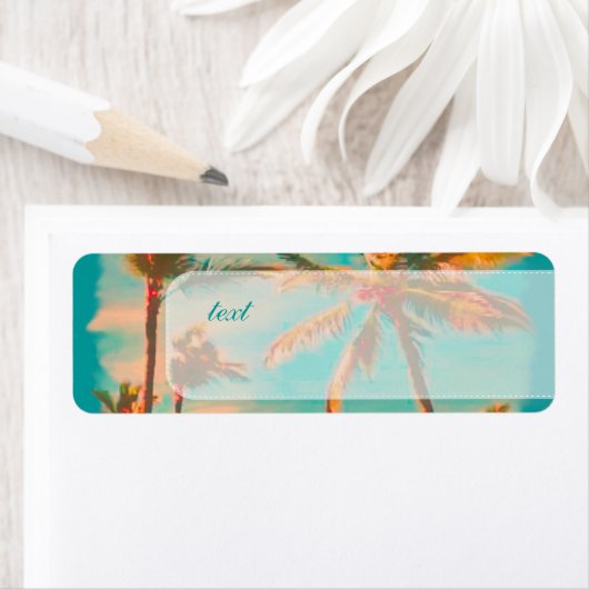 PixDezines strandscène Etiket (Insitu)