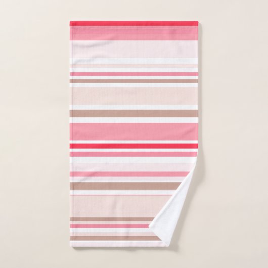 PixDezines Strawberry+Cream verstelbare strepen Bad Handdoek (Handdoek)