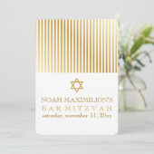 PixDezines strepen bar mitswa/DIY kleuren Kaart (Staand voorkant)