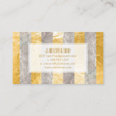 PixDezines strippen/faux zilverfolie/goud Visitekaartje (Achterkant)