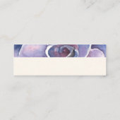 PixDezines Succulente Waterverf, PurpleDesert Roos Mini Visitekaartje (Achterkant)