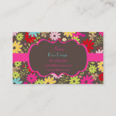 PixDezines Summer Blooms, BusinessCard Visitekaartje (Achterkant)
