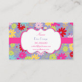 PixDezines Summer Blooms, BusinessCard Visitekaartje (Achterkant)