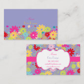 PixDezines Summer Blooms, BusinessCard Visitekaartje (Voorkant / Achterkant)