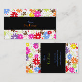 PixDezines Summer Blooms, BusinessCard Visitekaartje (Voorkant / Achterkant)