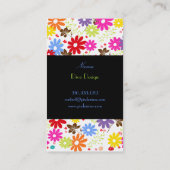 PixDezines Summer Blooms, BusinessCard Visitekaartje (Achterkant)