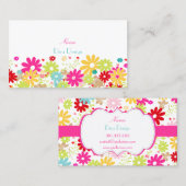PixDezines Summer Blooms, BusinessCard Visitekaartje (Voorkant / Achterkant)