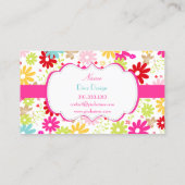 PixDezines Summer Blooms, BusinessCard Visitekaartje (Achterkant)