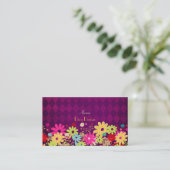 PixDezines Summer Blooms, BusinessCard Visitekaartje (Staand voorkant)