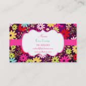 PixDezines Summer Blooms, BusinessCard Visitekaartje (Achterkant)