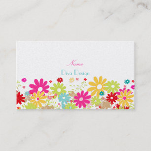 PixDezines Summer Blooms, BusinessCard Visitekaartje