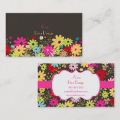 PixDezines Summer Blooms/diy achtergrond kleur Visitekaartje (Voorkant / Achterkant)