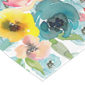 PixDezines Summer Floral Waterverf Korte Tafelloper (Hoek)