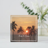 PixDezines Sunset at Mauna Kea Beach/Oranje Glow Kaart (Staand voorkant)