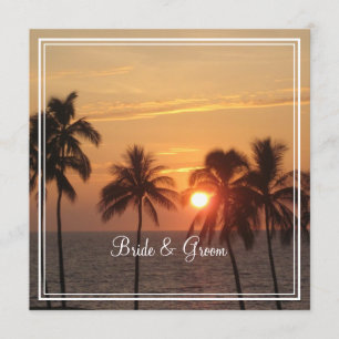 PixDezines Sunset at Mauna Kea Beach/Oranje Glow Kaart