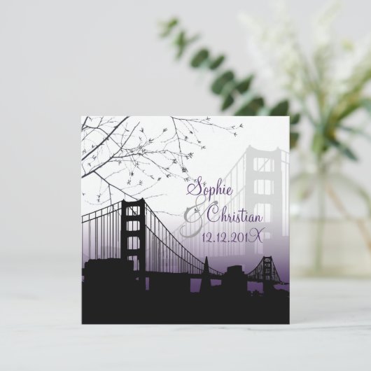 PixDezines SUNSET BIJ GOLDEN GATE/DIY Background Kaart (Staand voorkant)