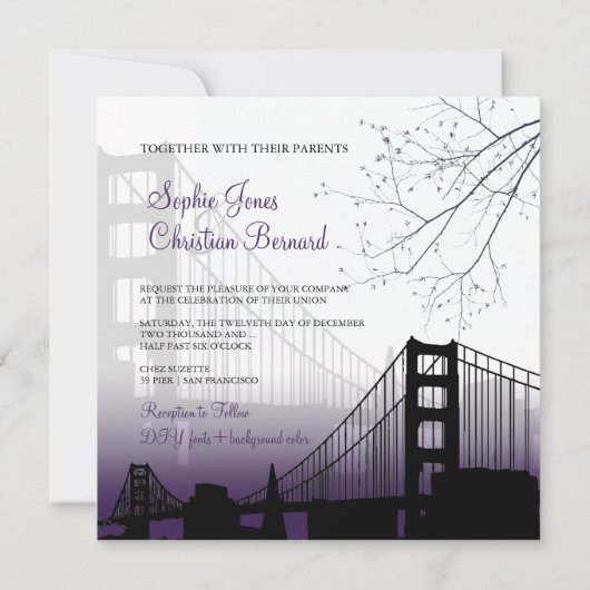 PixDezines SUNSET BIJ GOLDEN GATE/DIY Background Kaart (Achterkant)