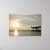 PixDezines Sunset te Waikiki Canvas Afdruk (Voorkant)