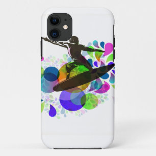 PixDezines Surfer Grunge Case-Mate iPhone Case