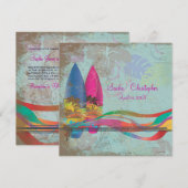 PixDezines  surfers, bestemmingsgebeurtenissen Kaart (Voorkant / Achterkant)