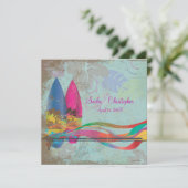 PixDezines  surfers, bestemmingsgebeurtenissen Kaart (Staand voorkant)