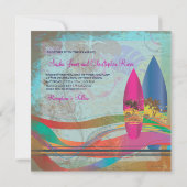 PixDezines  surfers, bestemmingsgebeurtenissen Kaart (Achterkant)