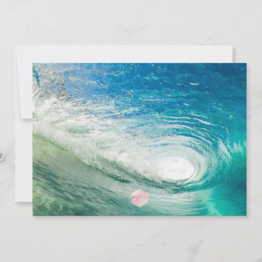 PixDezines surft naar boven, Pipeline Beach Bar Mi Kaart (Achterkant)