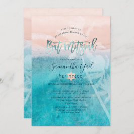 PixDezines surft op Beach Bat Mitswa uitnodiging