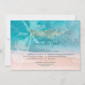 PixDezines surft op, palmbomen, strand ba mitswa Kaart (Voorkant)