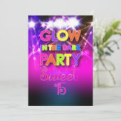 PixDezines Sweet 15, Glow in de Donker Kaart (Staand voorkant)