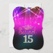 PixDezines Sweet 15, Laser Lights/Neon Lights Kaart (Voorkant)
