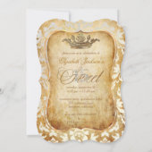 PixDezines Sweet 15/prinses/ivoorvocht Kaart (Achterkant)