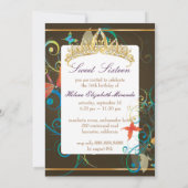 PixDezines Sweet 16/Butterfiles/Swirls/Dragonflies Kaart (Achterkant)