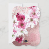 PixDezines Sweet 16 Dark Cherry Blossoms Kaart (Achterkant)