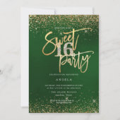 PixDezines Sweet 16 Diamond Glitters Emerald  Kaart (Voorkant)