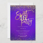 PixDezines Sweet 16 Diamond Glitters Ultra Violet Kaart (Voorkant)