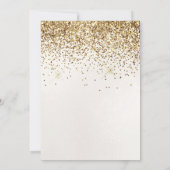 PixDezines Sweet 16 Diamond Pearl Gold Glitter Kaart (Achterkant)