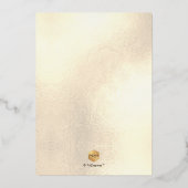 PixDezines Sweet 16 Diamond Silver Gold Folie Uitnodiging (Achterkant)